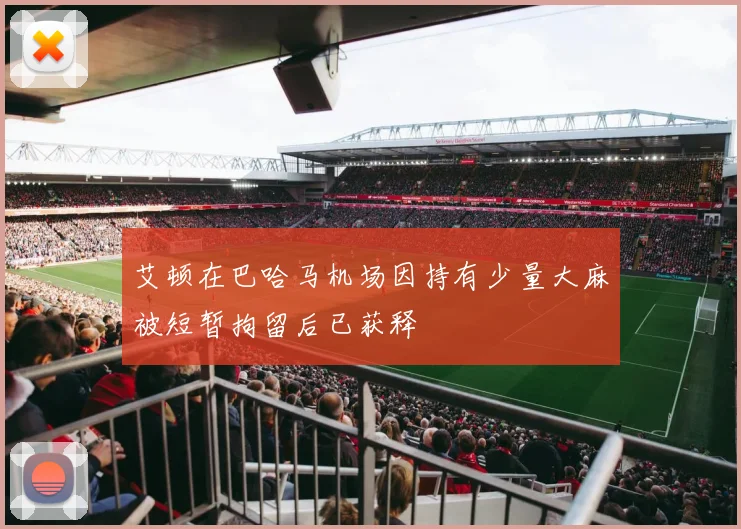 艾顿在巴哈马机场因持有少量大麻被短暂拘留后已获释